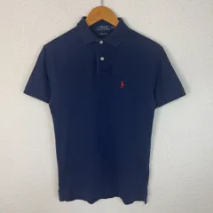 Polo Ralph Lauren ポロシャツ ワンポイントロゴ ネイビー XSサイズ メンズ 古着 アメカジ