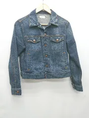 新品 自由区 44(LL) BLUE デニム ジャケット 定価31,900円 洗える】ウスカルデニム襟付き ジャケット / 自由区