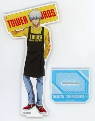 【中古】アクリルスタンド・アクリルパネル 坂田銀時 BIGアクリルスタンド 「銀魂×TOWER RECORDS CAFE」