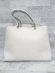◇ E'POR エポール フェイクレザー 2way ハンド ショルダー バッグ アイボリー レディース P  【1407260045182】