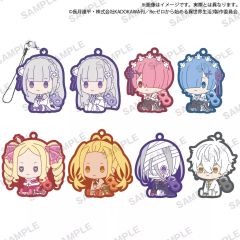 【中古】ストラップ 全8種セット 「Re：ゼロから始める異世界生活 ぺたっとねじまきらばーすとらっぷ」