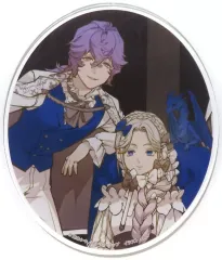 【中古】コースター ディディエ・ベリアルド＆シェリエル・ベリアルド アクリルコースター 「ライトノベル 眠れる森の悪魔 脱法奴隷×迷子のドラゴン×ヴァルプルギスの夜 第2巻」 書泉有償特典