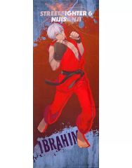 [중고] 태피스트리 이브라힘 거의 등신대 태피스트리 [카푸 복권 스트리트 파이터 6 × 니지 산지 콜라보레이션 복권] S-4상