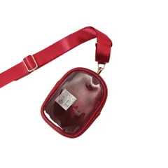 ☆ レッド ☆ ALTROSE ぬいポーチ付ベルトストラップ ショルダーストラップ 長さ調節 スマホ ショルダー ストラップ 太め スマホショルダー スマホストラップ 付け替え ネックストラップ 携帯 スマートフォン ポーチ付き 推し活 ぬいポーチ ぬいぐるみ