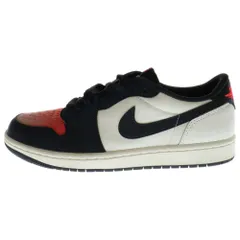 NIKE (ナイキ) AIR JORDAN 1 RETRO LOW OG PSG エアジョーダン1 レトロ パリサンジェルマン ローカットスニーカー ホワイト/レッド/ブラック US8/26.0cm HF8828-100