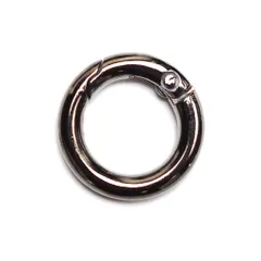 【1個】丸カラビナ外径20mm サークルカラビナ/丸カン 5色展開 アクセサリー部品 キーリング/キーホルダー srk16s【makuzo shop】