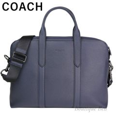 美品】コーチ COACH 2Way ビジネスバッグ ネイビー - メルカリ