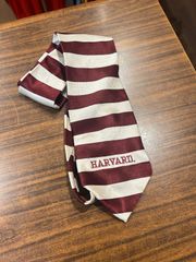 MERGE LEFT HARVARD ネクタイ シルクネクタイ ホワイト ワインレッド ボルドー ボーダー A-379