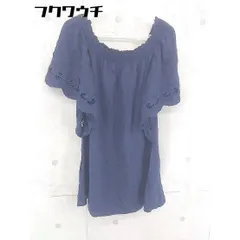 ◇ Broderie & Co nano universe オフショルダー チュニック カットソー サイズF ネイビー系 レディース 【中古】 【1103180001092】のサムネイル