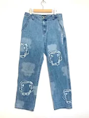 美品 TAKA ORIGINAL タカオリジナル Bear Distressed Jeans デニムパンツ sizeXL/青 ■■◎メンズ