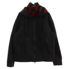 MONCLER (モンクレール) MAGLIA CARDIGAN ニット切替 ジップアップフーディジャケット ブラック D20918421800のサムネイル