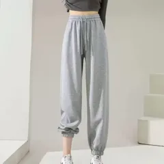 レディースジョガーパンツ グレー スウェット ジャージ下 スポーツ ジム
