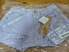 タグ付き 未開封 未使用品♡カワイイ系♡【GRL／グレイル】ラベンダー色  ダメージド・カラーデニム ショーパン　61.