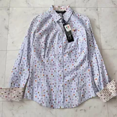 Paul Smith ポールスミス シャツ 未使用タグ付 40 花柄ストライプ