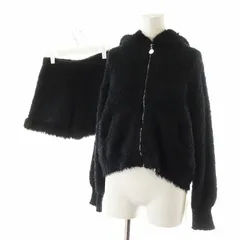 スナイデル SNIDEL HOME 24AW nekomimiパーカー ニットショートパンツ セットアップ ルームウェア 部屋着 F 黒 ブラック SHNT244035 SHNP244037 /AN50