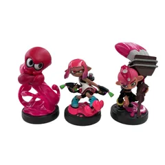 186002 現状品 Nintendo 任天堂 ニンテンドウ amiibo スプラトゥーン タコ・ガール・タコボーイ 3点まとめ売り