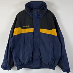 古着 00’s/00年代 コロンビア Columbia マウンテンジャケット バガブー フルジップ ワンポイントロゴ L  ネイビー マルチカラー メンズ