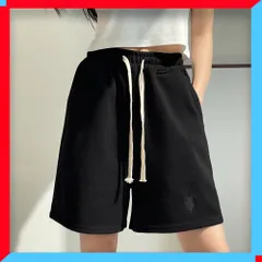 新品 ショートパンツ スウェット ハイウエスト 膝上丈 新作 人気 ゆったり 短パン 細見え ミニパンツ レディース 【送料無料】