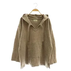 未使用 Ron Herman ロンハーマン メキパ別注 Lamb Wool Mexican Parker プルオーバーニットパーカー サイズF パープル  レディース 古着 中古 Ron Herman 未使用 ロンハーマン メキパ別注 Lamb Wool Mexican