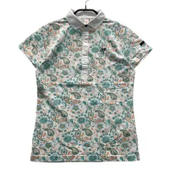 サイズ：1 MASTER BUNNY EDITION マスターバニーエディション  半袖ポロシャツ ペイズリー柄 ホワイト系 [240001156930] ゴルフウェア レディース ストスト