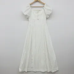 RANDA　ランダ　バルーンスリーブレースアップドレス　完売品　ホワイト