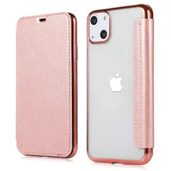 【数量限定】手帳型 6.1 背面 クリア 透明 ケース 高級なPUレザー+TPU 衝撃吸収 軽量薄型 用 ブランド スマホケース iPhone15 15 (2023) 用 ケース iPhone アイフォン15 用 手帳型ケース YUYIB (iPhone15