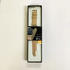 Apple Watch用 ハイブリッドレザーバンド ベージュ (40/38mm) エレコム AW-40BDLHVBE【ELE-07249】 【★A】