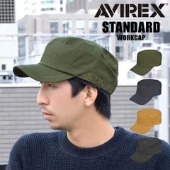 ワークキャップ メンズ アビレックス 深め ブランド シンプル AVIREX トップガン 57cm 58cm 59cm サイズ調節可能 人気 帽子 黒 カーキ ネイビー ベージュ アウトドア レディース ユニセックス キ