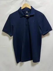 純正品/ L THE NORTH FACE(ザノースフェイス) 機能性 ネイビー ポロTシャツ 半袖