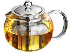 【特価セール】かわいい ずんぐり 耐冷 ホット 耐熱 コーヒー ティーポット 紅茶 ガラス に 【morningplace】 (1300ml.)