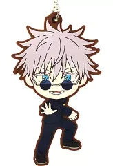 【中古】キーホルダー 五条悟 ラバーチャーム きゅんキャラいらすとれーしょんず 「一番くじ 呪術廻戦 懐玉・玉折 ～弐～」 G賞