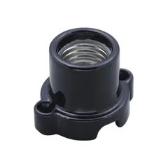 【在庫処】【セール中】【限定商品】【今がお買い時！】【早い者勝ち】エルパ (ELPA) 丸型レセップ 電球 ソケット 照明 300V/6A E26 ブラック SB-2617H(BK)
