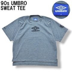 【レアデザイン】 90s ヴィンテージ アンブロ UMBRO スウェット シャツ M インディゴ ラグランスリーブ