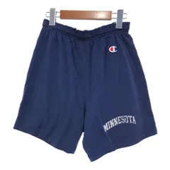 80年代 Champion チャンピオン ジャージ ショートパンツ カレッジ ネイビー(メンズ L)中古 古着 U0771