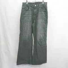 ◇ Θ THE STANDARD ザ スタンダード デニムワイドパンツ サイズL ブラック系 メンズ E  【1502060002387】