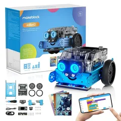 Makeblock mBot2 プログラミングロボット 子供用コーディングロボット Scratch Python プログラミングをサポートするAI学習ロボット WiFi IoT AI技術 工学を学ぶ 8歳以上 子供向けロボットおもちゃ 男の子 女の子へのSTE