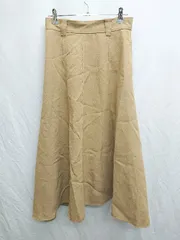 ◇ Φ IENA イエナ ロング フレア スカート サイズ38 ベージュ系 レディース P  【1407260042747】