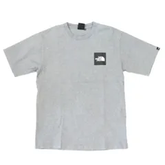 【中古A】THE NORTH FACE ザノースフェイス M メンズ 半袖Tシャツ Small Square Logo Tee S/S スモール スクエア ロゴ Tシャツ NT31900 グレー 中古A 古着