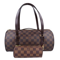 【Louis Vuitton】ルイ・ヴィトン パピヨン30 N51303 ダミエ エベヌ ブラウン系 ハンドバッグ 手提げ ポーチ付き レディース 【中古品】 USED-AB 【9304】のサムネイル