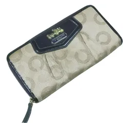 COACH　アコーディオン ジップアラウンド 長財布 マディソンオプアート ラウンドファスナー