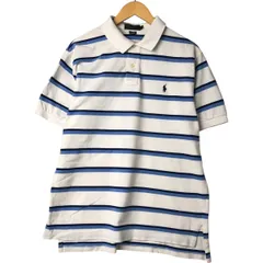 古着 ラルフローレン Ralph Lauren POLO by Ralph Lauren 半袖 ボーダー ポロシャツ メンズXL相当/eaa547179