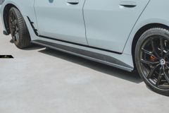 【FUTURE DESIGN 正規品】BMW 4シリーズ G26 グランクーペ Mスポーツ サイドスカート 本物DryCarbon ドライカーボン カスタム エアロ
