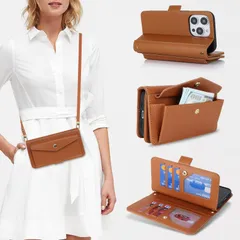 【Hamany】iphone14promax ケース ショルダータイプ iphone14プロマックスケース 手帳型 カード収納 大容量 いphone14pro max ケース スタンド機能 財布型 耐衝撃 全面保護 アイホン14ケースpro max