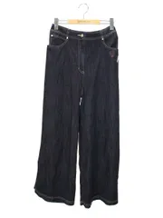 ♡エムズグレイシー♡リボン付きダークデニムパンツ　42 ♡エムズグレイシー♡リボン付きダークデニムパンツ 42