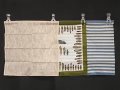 ■未使用品■ Calvin Klein カルバンクライン ペイズリー柄 総柄 ハンカチーフ ポケットチーフ 3点セット まとめ売り DH9083