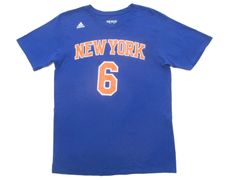 adidas NBAニューヨーク・ニックス ポルジンギス プリントTシャツ L アメリカ古着 アディダス