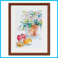 メルカリ  絵画  絵  額付 ( 銀 ) 油絵　F4-070602　花(窓辺） メルカリ 絵画 絵 額付 ( 銀 ) 油絵 F4-070602 花(窓辺）