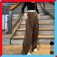 新品 レディース サスペンダー付き ワイドパンツ 2WAY ドレープパンツ 春夏 吊りズボン 肩紐 サスペンダーパンツ 【送料無料】