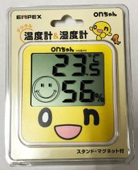 07.【未使用】EMPEX エンペックス onちゃん デジタル温度計＆湿度計 (onちゃんフェイス) EMPEX TD-8484