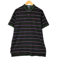 古着 ラルフローレン Ralph Lauren POLO by Ralph Lauren マルチボーダー 半袖 ボーダー ポロシャツ メンズXL相当/eaa543690